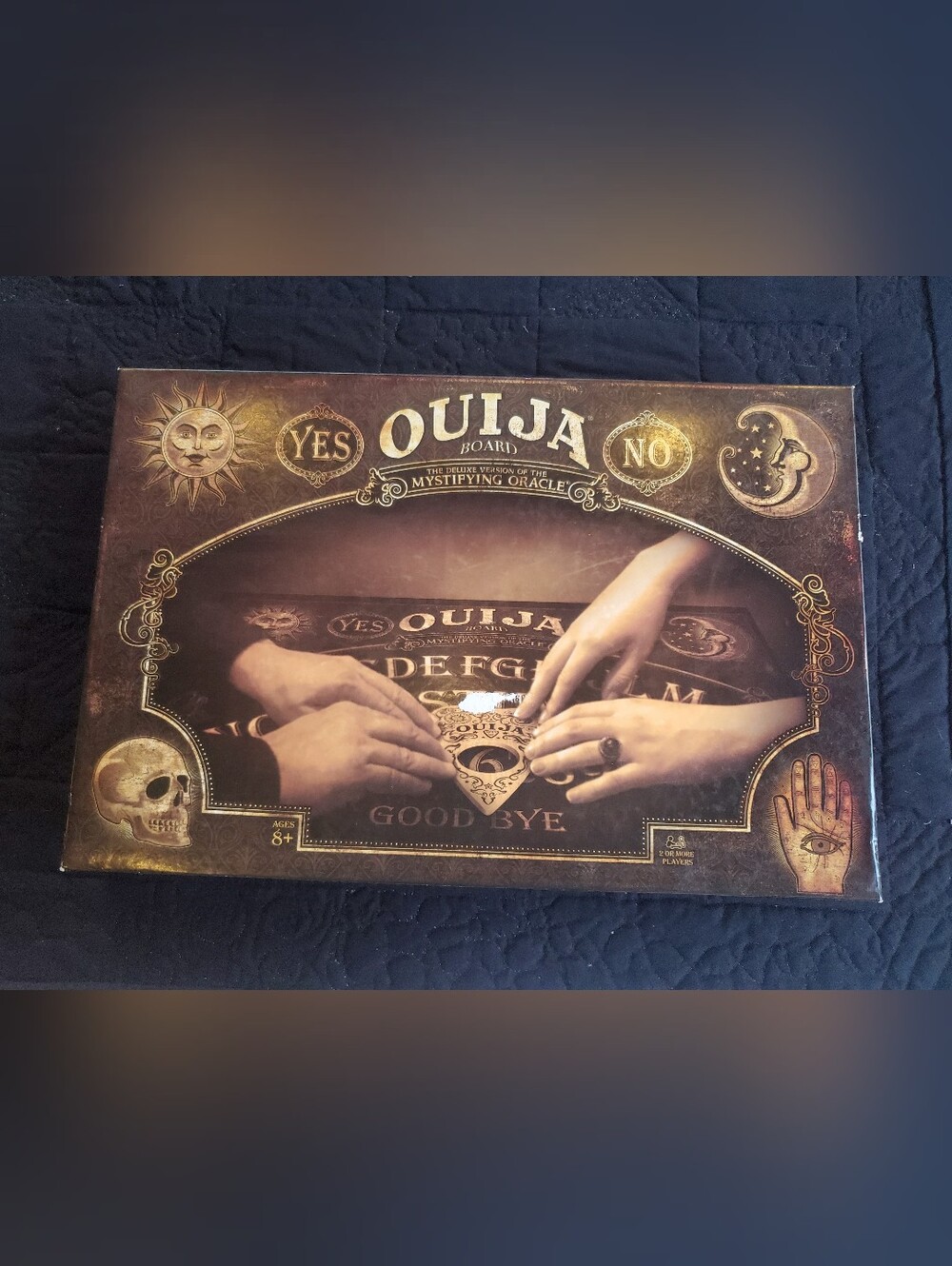 Ouija Board Game Hasbro Exclusive Edition with Real Wood Planchette Halloween